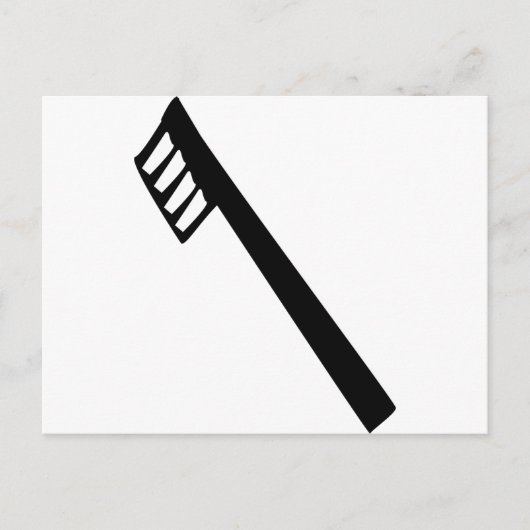 歯ブラシのアイコン ポストカード (正面)