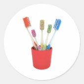 歯ブラシのシール ラウンドシール (正面)