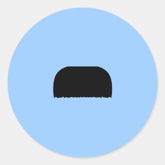 歯ブラシの口ひげ ラウンドシール (正面)