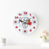 歯ブラシの時計 ラージ壁時計 (ホーム)