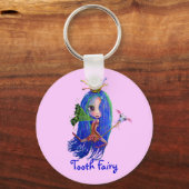 歯ブラシの王冠の大きな目と歯の妖精 キーホルダー (正面)