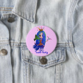 歯ブラシの王冠を持つ歯の妖精 缶バッジ (インサイチュ)