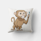 歯ブラシ付きサル クッション (裏面)