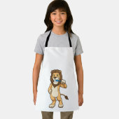 歯ブラシ付きライオン エプロン (インサイチュ)