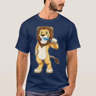 歯ブラシ付きライオン Tシャツ