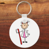 歯ブラシ付き歯科用補助具 キーホルダー (正面)