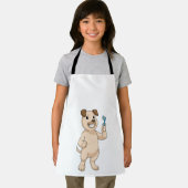 歯ブラシ付き犬 エプロン (インサイチュ)