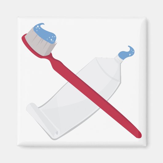 歯ブラシ及びペースト マグネット (正面)