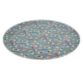 歯ブラシ及び歯磨き粉パターン カッティングボード (角)