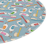 歯ブラシ及び歯磨き粉パターン カッティングボード (角)