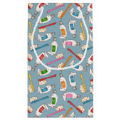 歯ブラシ及び歯磨き粉パターン スモールペーパーバッグ (裏面)