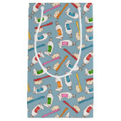 歯ブラシ及び歯磨き粉パターン スモールペーパーバッグ (正面)