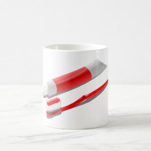 歯ブラシ及び歯磨き粉 コーヒーマグカップ