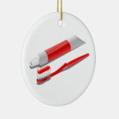 歯ブラシ及び歯磨き粉 セラミックオーナメント (右)