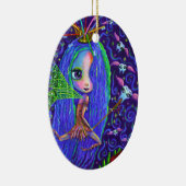 歯ブラシ歯付き歯の飛んでいる妖精 セラミックオーナメント (右)