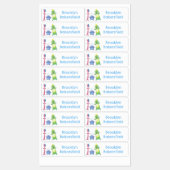 歯ブラシ歯磨き歯磨きパーソナライズされた台 ラベル (シート)