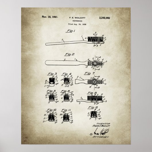 歯ブラシ特許 ポスター (正面)