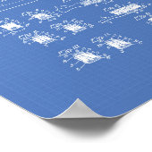 歯ブラシ1941特許設計図 ポスター (角)