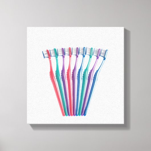 歯ブラシ キャンバスプリント (正面)