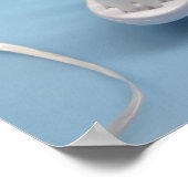 歯ブラシ、歯磨き粉とフロス。 ポスター (角)