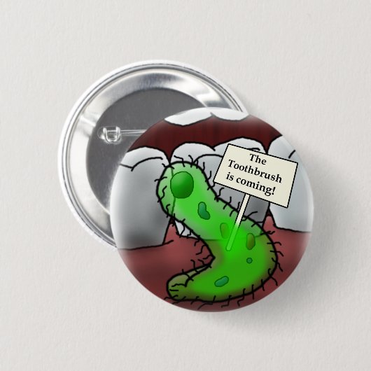 歯ブラシ 缶バッジ (正面&裏面)