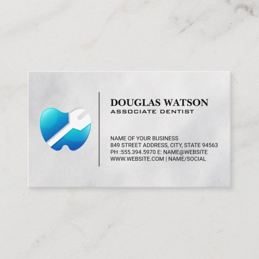 歯レンチロゴ 名刺 (正面)