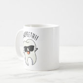 歯付き歯おもしろい歯パンス コーヒーマグカップ (正面左)