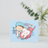 歯付き歯科アニメーション ポストカード (スタンド正面)