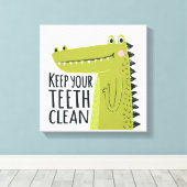 歯保が綺麗 キャンバスプリント (インサイチュ (ウッドフロア))