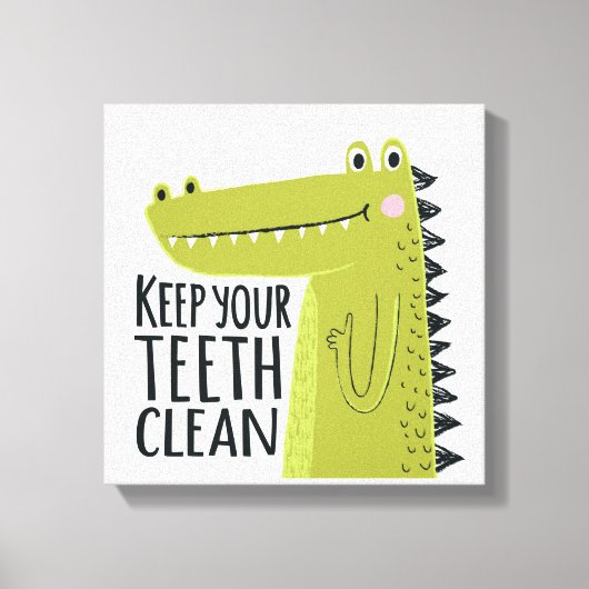 歯保が綺麗 キャンバスプリント (正面)