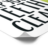 歯保が綺麗 ポスター (角)