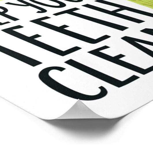 歯保が綺麗 ポスター (角)