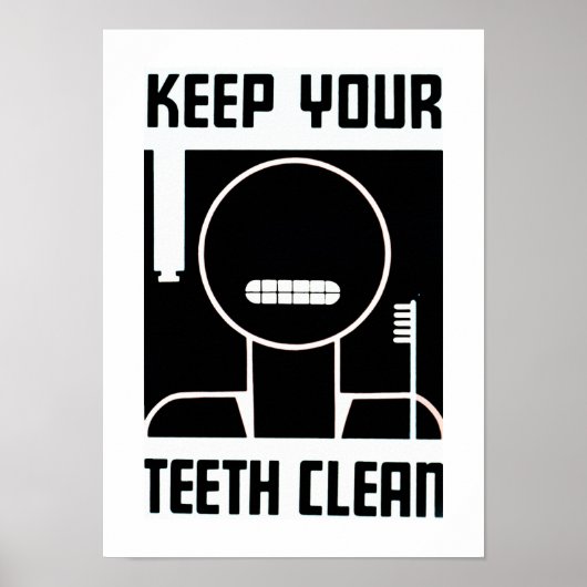 歯保が綺麗 ポスター (正面)