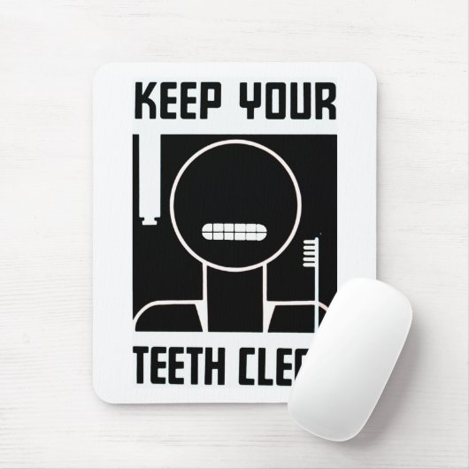 歯保が綺麗 マウスパッド (マウス)