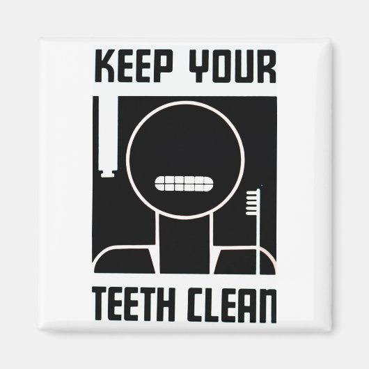 歯保が綺麗 マグネット (正面)