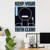 歯保の汚れのないポスター ポスター (ホームオフィス)