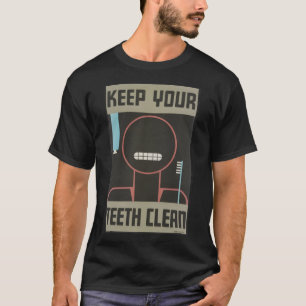 歯保の清潔な歯科衛生スクリーンプレス Tシャツ