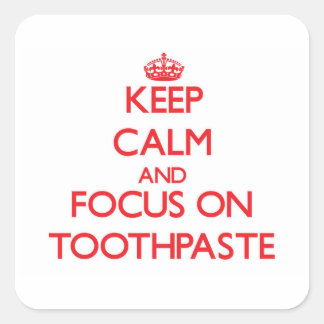 歯保磨き粉に集中 スクエアシール