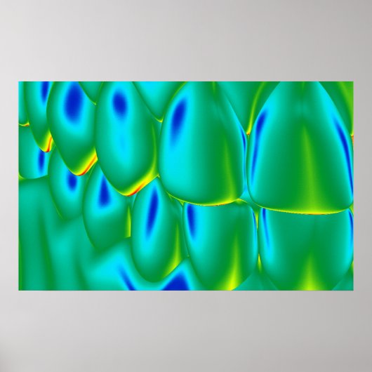 歯切り歯科歯科矯正医グリーンポスター ポスター (正面)