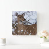 歯切れの良い壁時計 スクエア壁時計 (ホーム)