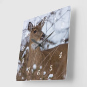 歯切れの良い壁時計 スクエア壁時計 (傾斜)