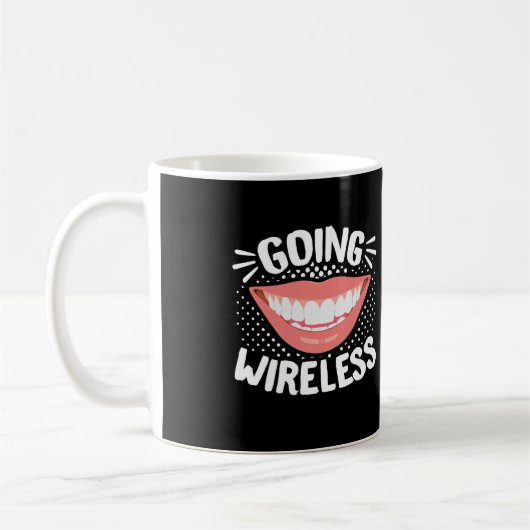 歯列矯正歯科おもしろい歯科矯正医行 コーヒーマグカップ (左)