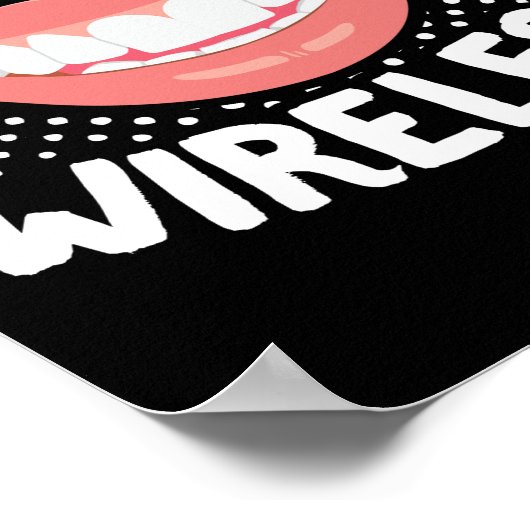 歯列矯正歯科おもしろい歯科矯正医行 ポスター (角)