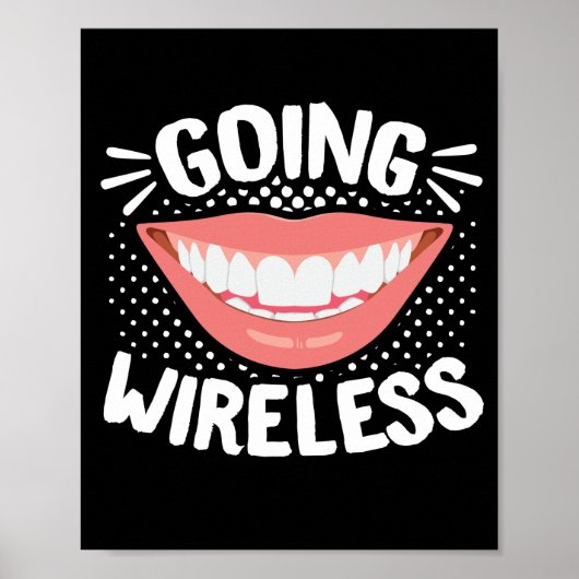 歯列矯正歯科おもしろい歯科矯正医行 ポスター (正面)