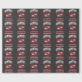 歯医おもしろい者の歯科ユーモア ラッピングペーパー (フラット)