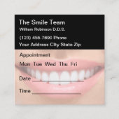 歯医モダン院アポイントメント名刺 スクエア名刺 (正面)