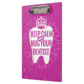 歯医保者を温め抱き締める クリップボード (左)