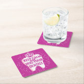 歯医保者を温め抱き締める スクエアペーパーコースター (インサイチュ)