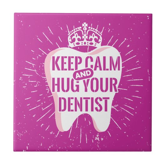 歯医保者を温め抱き締める タイル (正面)