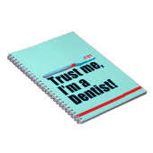 歯医者おもしろいのジョークブルー ノートブック (右側)